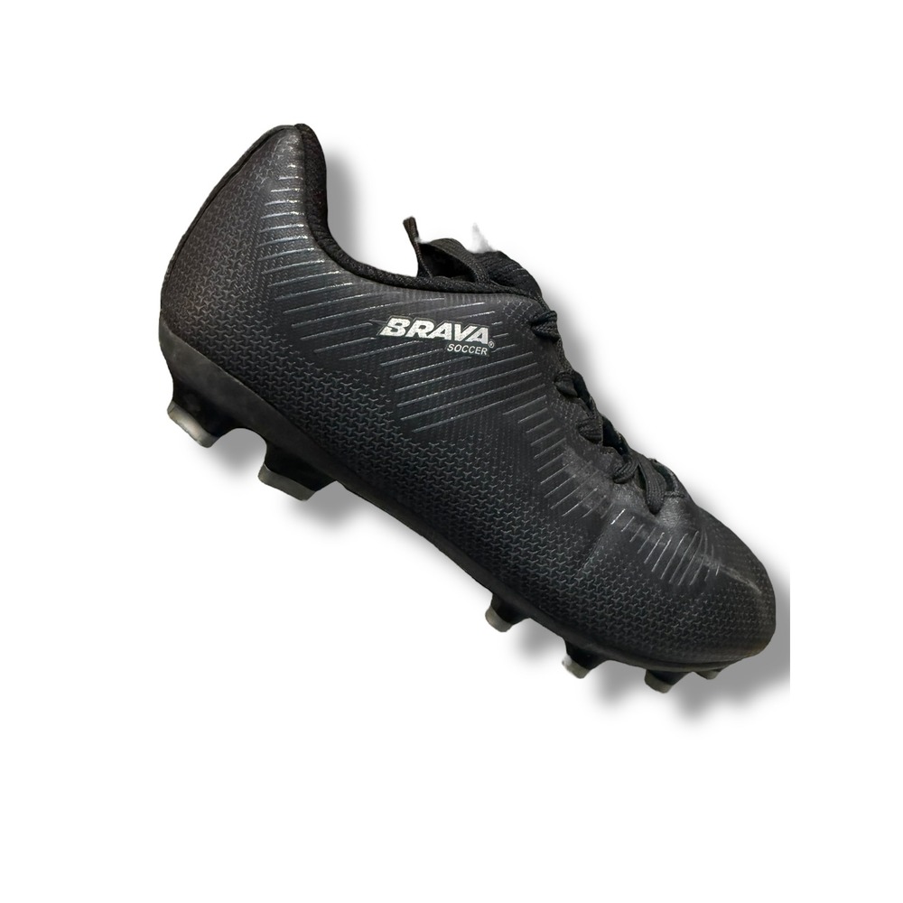 Brava Soccer‎ Cleats Kids Black Molded Shoes Size 3 Youth boys girls